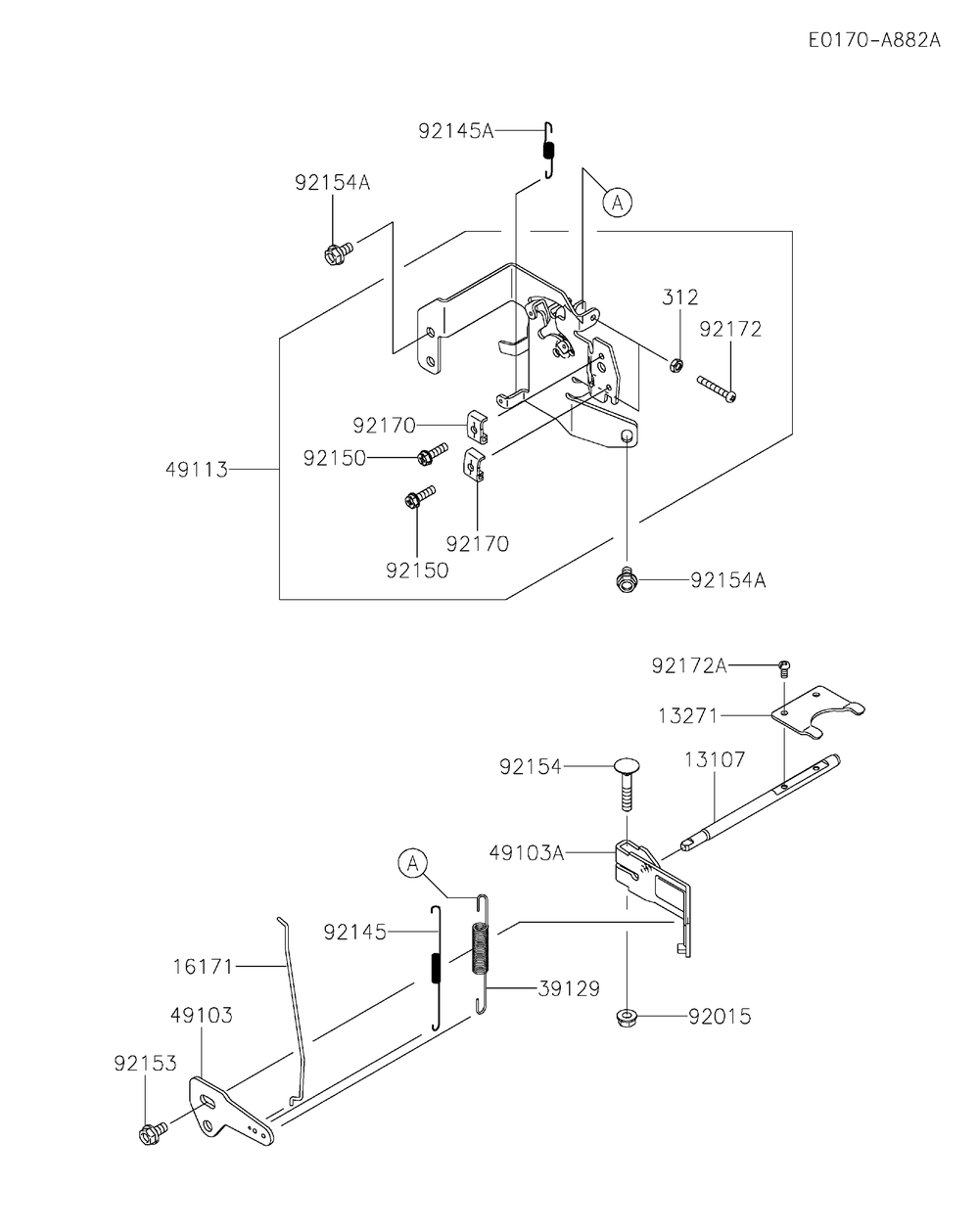 Control Equipment Diagram and Parts List for FX691V-CS32  Cub Cadet Engine